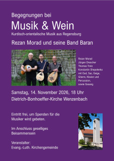 Begegnungen bei Musik und Wein