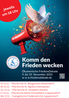 eine Taube fliegt aus einem Lautsprecher
