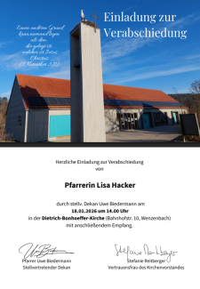 Die Dietrich-Bonhoeffer-Kirche vor blauem Himmel