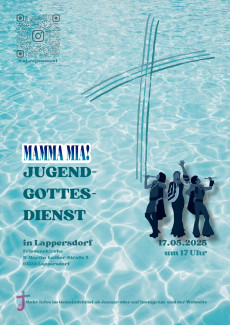 3 tanzende Menschen im Wasser